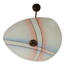 Pink and Blue Parisian Art Deco Pendant
