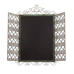 French Wrought Iron Scroll Mirror