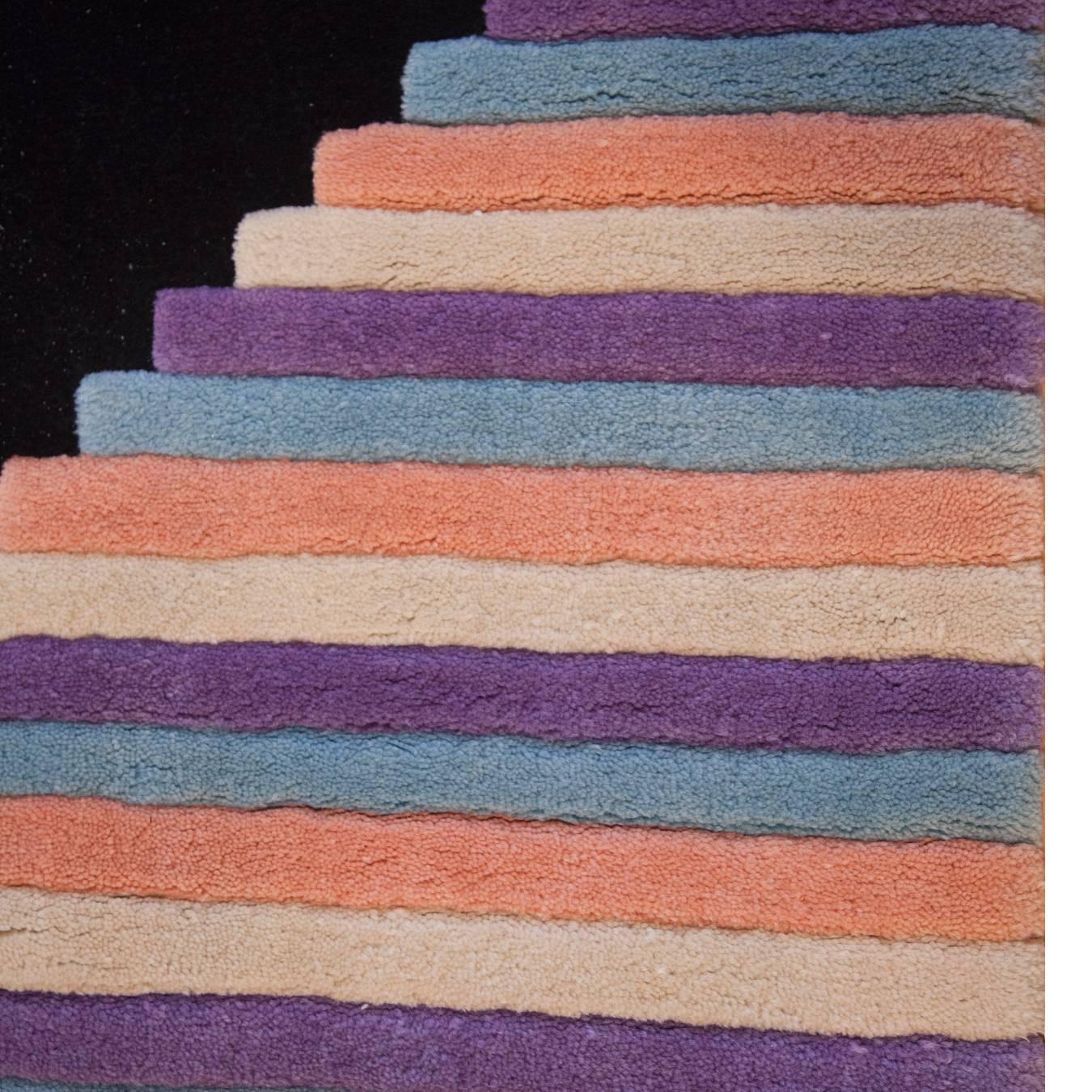 Mid-Century Modern 1980s Memphis Milano-Style Carpet