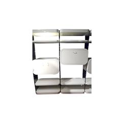 Pierre Cardin Lucite and Lacquer Illuminated Wall Unit, circa 1970s