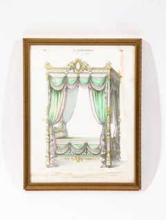 Antique 19th Century Louis XVI French Lithographs Le Garde-Meuble, Set of Ten