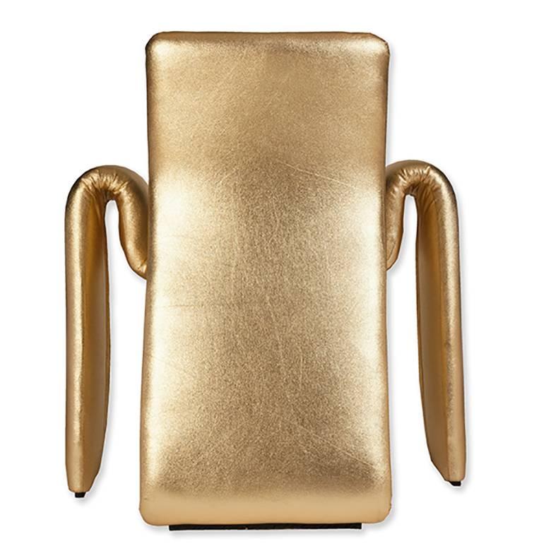 gold leather chairs