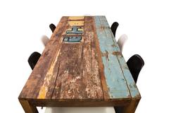 Reclaimed Indonesian Fishing Boat Dining Table