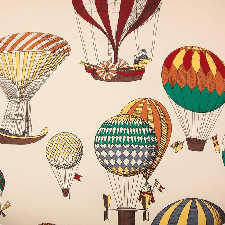 20th Century Maison Jensen Balloon Chairs Upholstered in Fornasetti Balloon Fabric, Pair