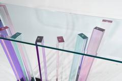 Haziza Rainbow Lucite Console Table