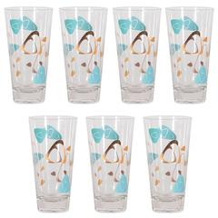 Mid-Century Modernist Cocktail Glasses, Set of Seven 2