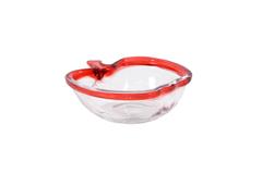 Art Glass Apple Dish Bowl