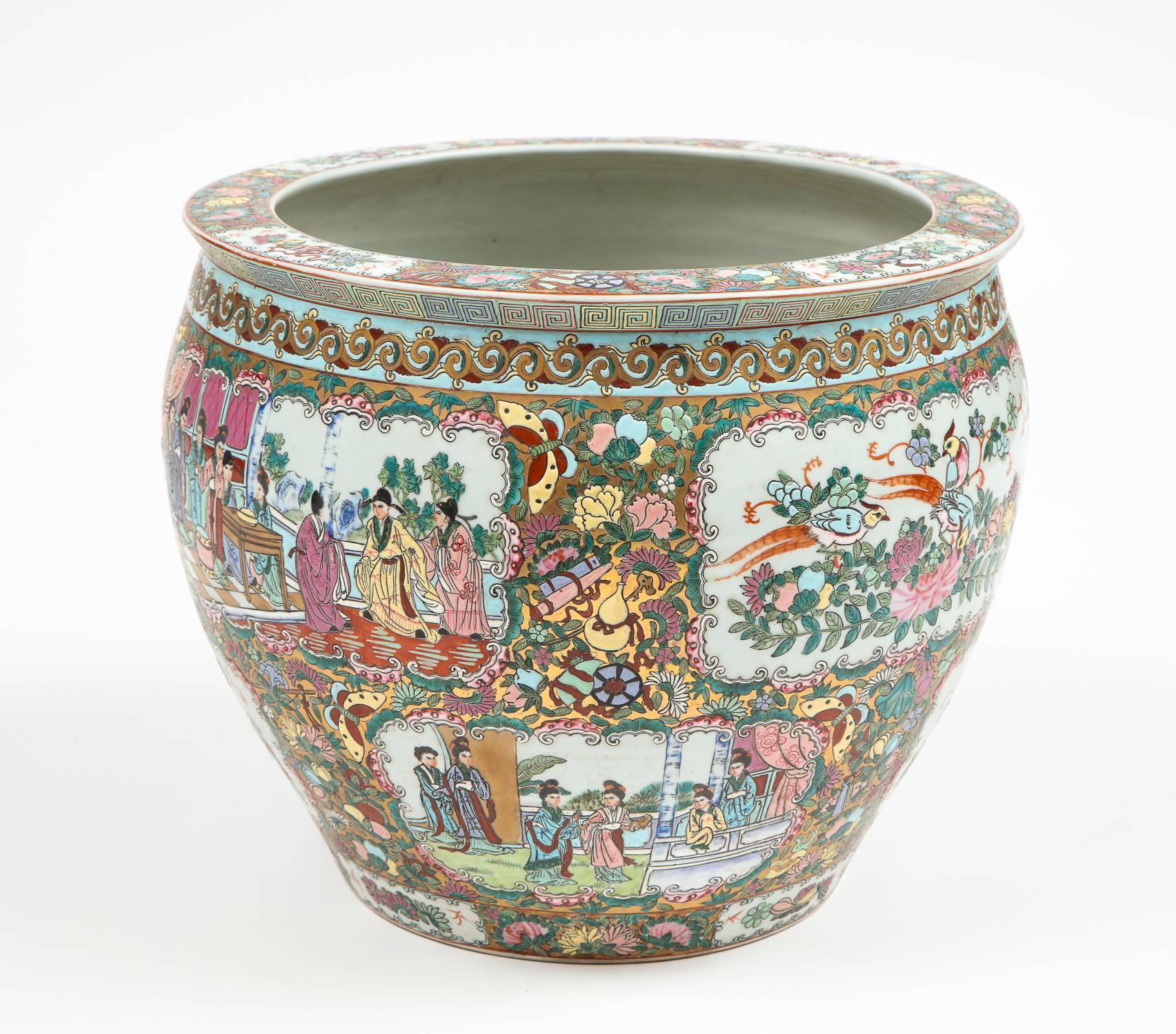 chinoiserie planter large