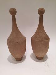 Pair of Heart Pine Finials