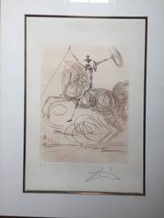 Salvador Dali, "Horseman", etching, signed and inscribed "E.A.", 1975