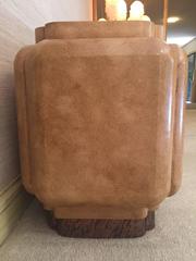 Pair of Henredon Asian Burlwood Bedside Tables