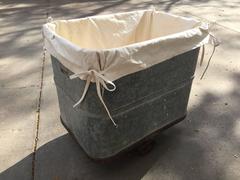 Industrial Laundry Cart with Liner and Working Original Wheels