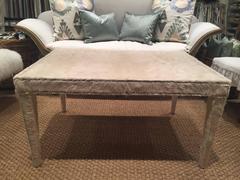 Mid-Century Hair on Hide Cocktail Table with Original Nailheads