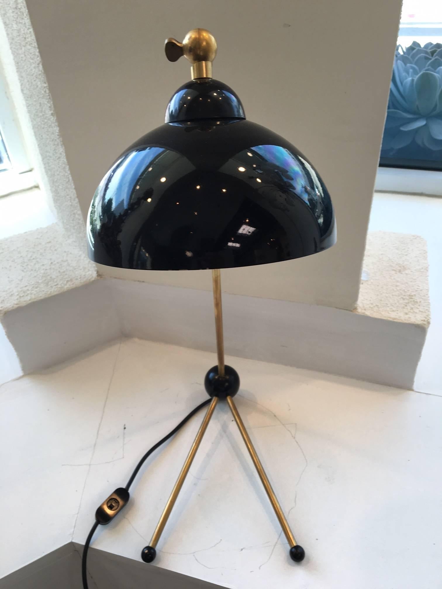 1950s Italian Tripod Table Lamp 2