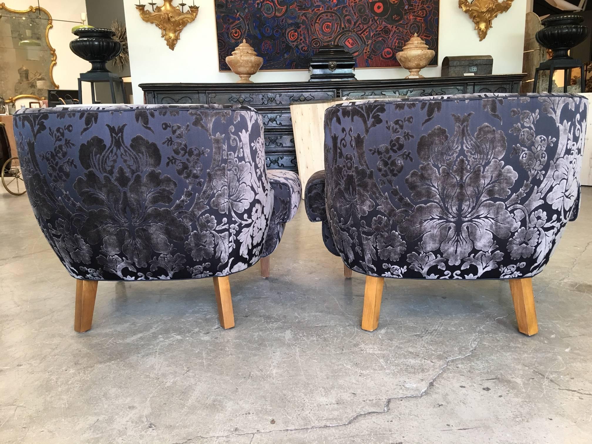 20th Century Pair of Custom Armchairs by Paul Laszlo For Sale