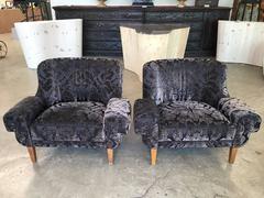 Pair of Custom Armchairs by Paul Laszlo
