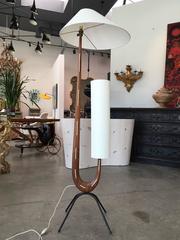 Elegant Pair of Rispal Co. 'Paris' French Sculptural Floor Lamps from the 1950s