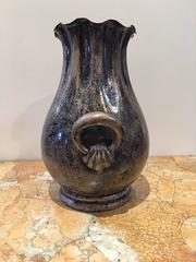 Elegant Silver Italian Vase