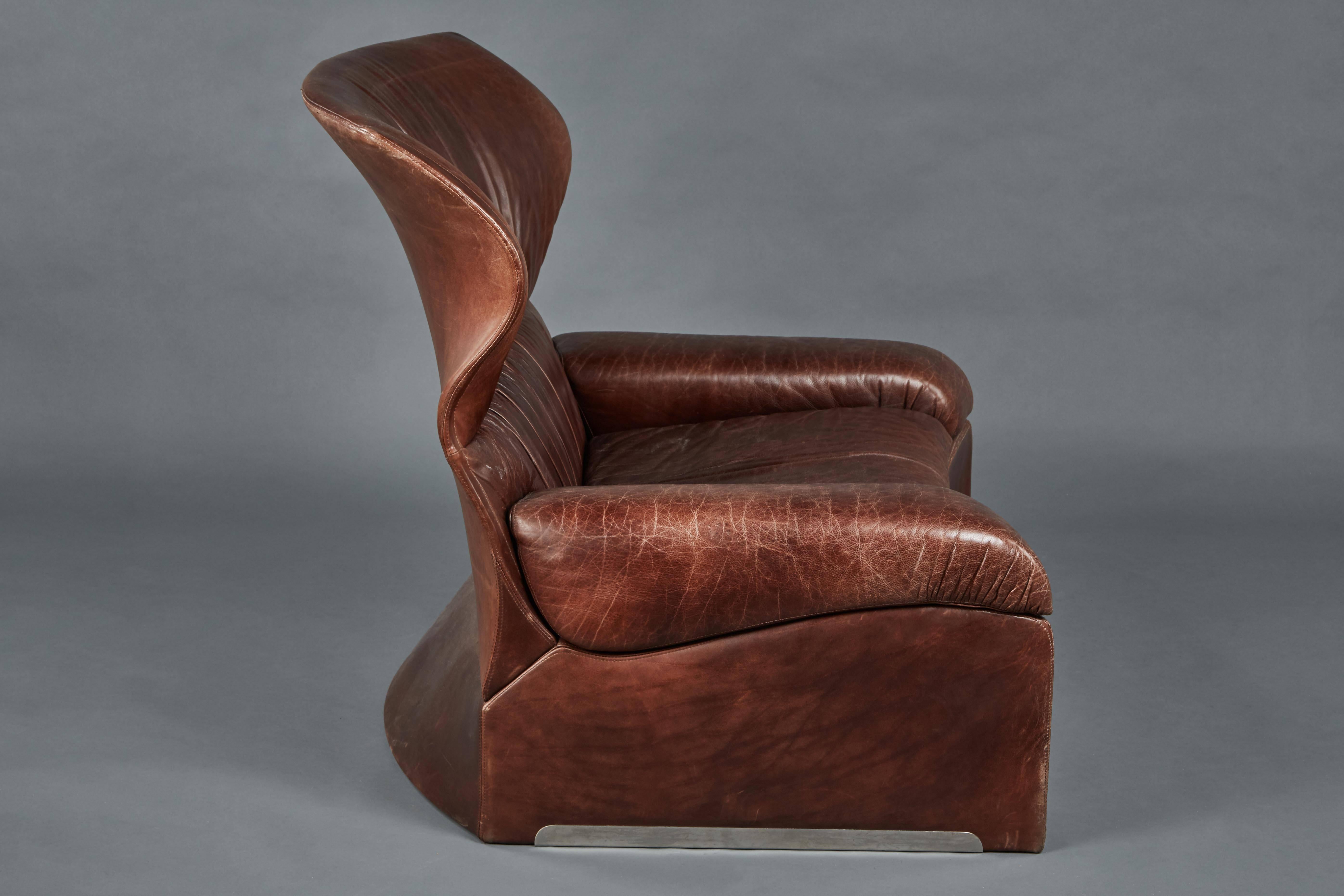 Mid-Century Modern Vela Alta Chair by Giovanni Offredi for Saporiti For Sale