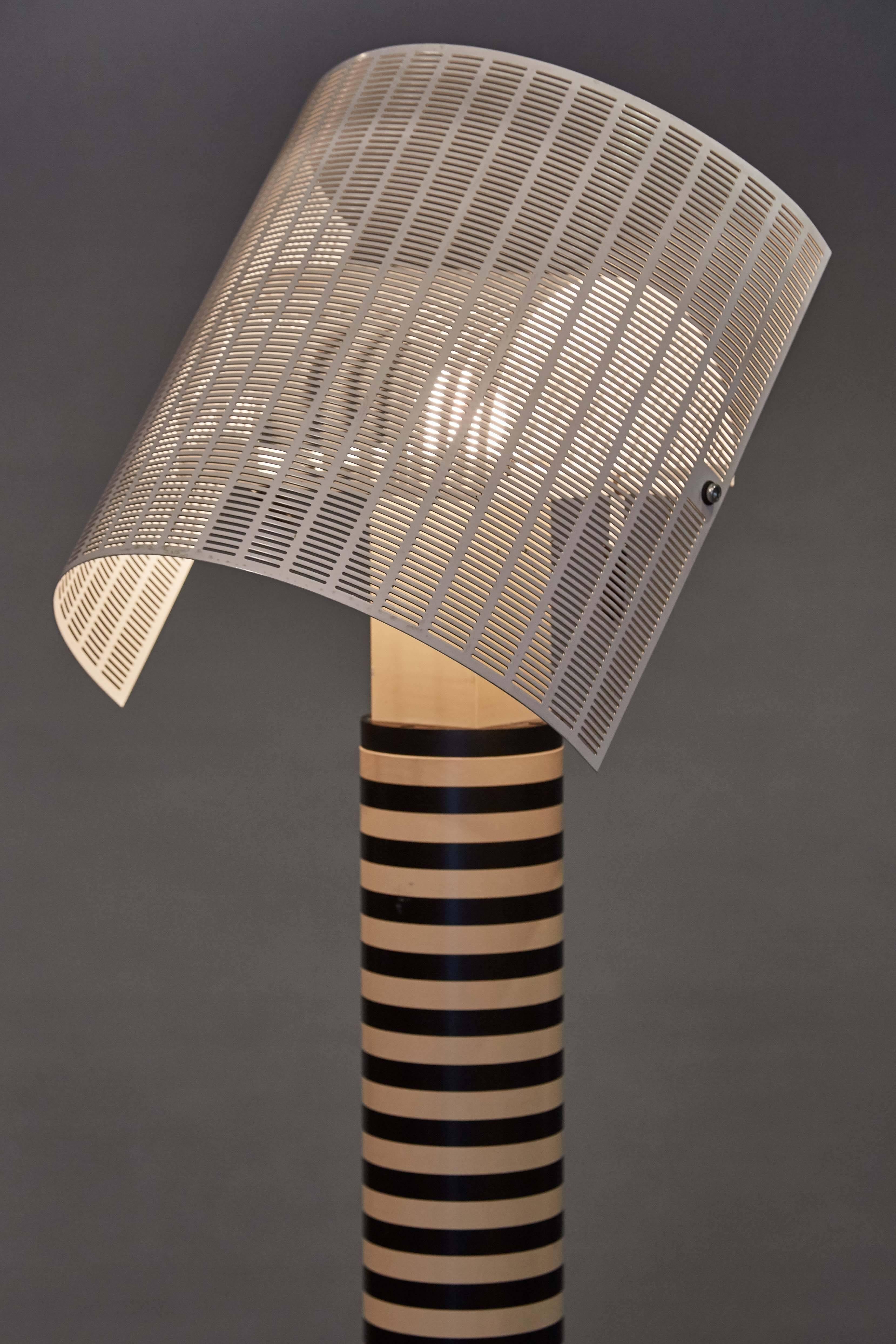 Aluminum Shogun Terra Floor Lamp by Mario Botta for Artemide For Sale