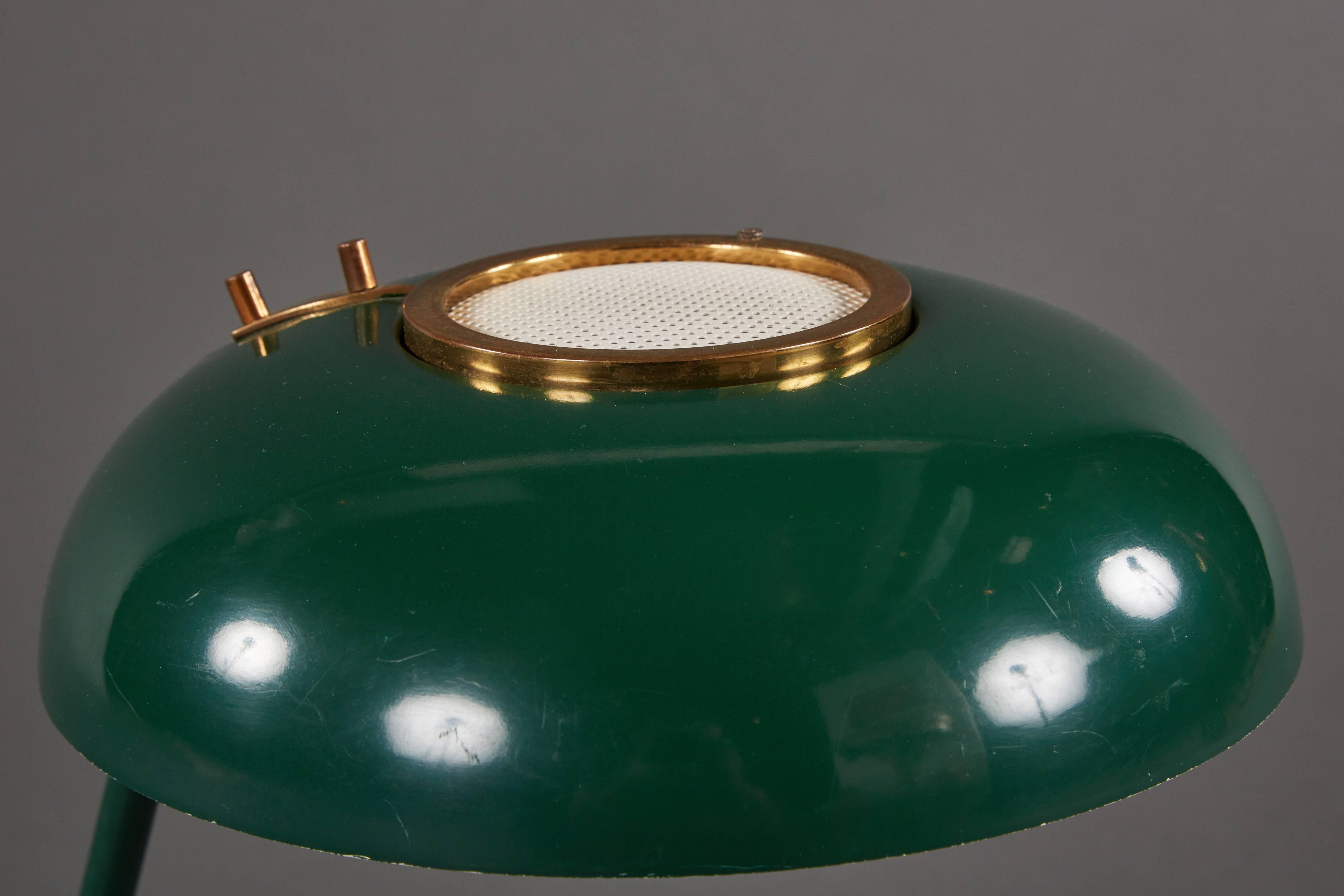 Enameled Oscar Torlasco Table Lamp for Lumi