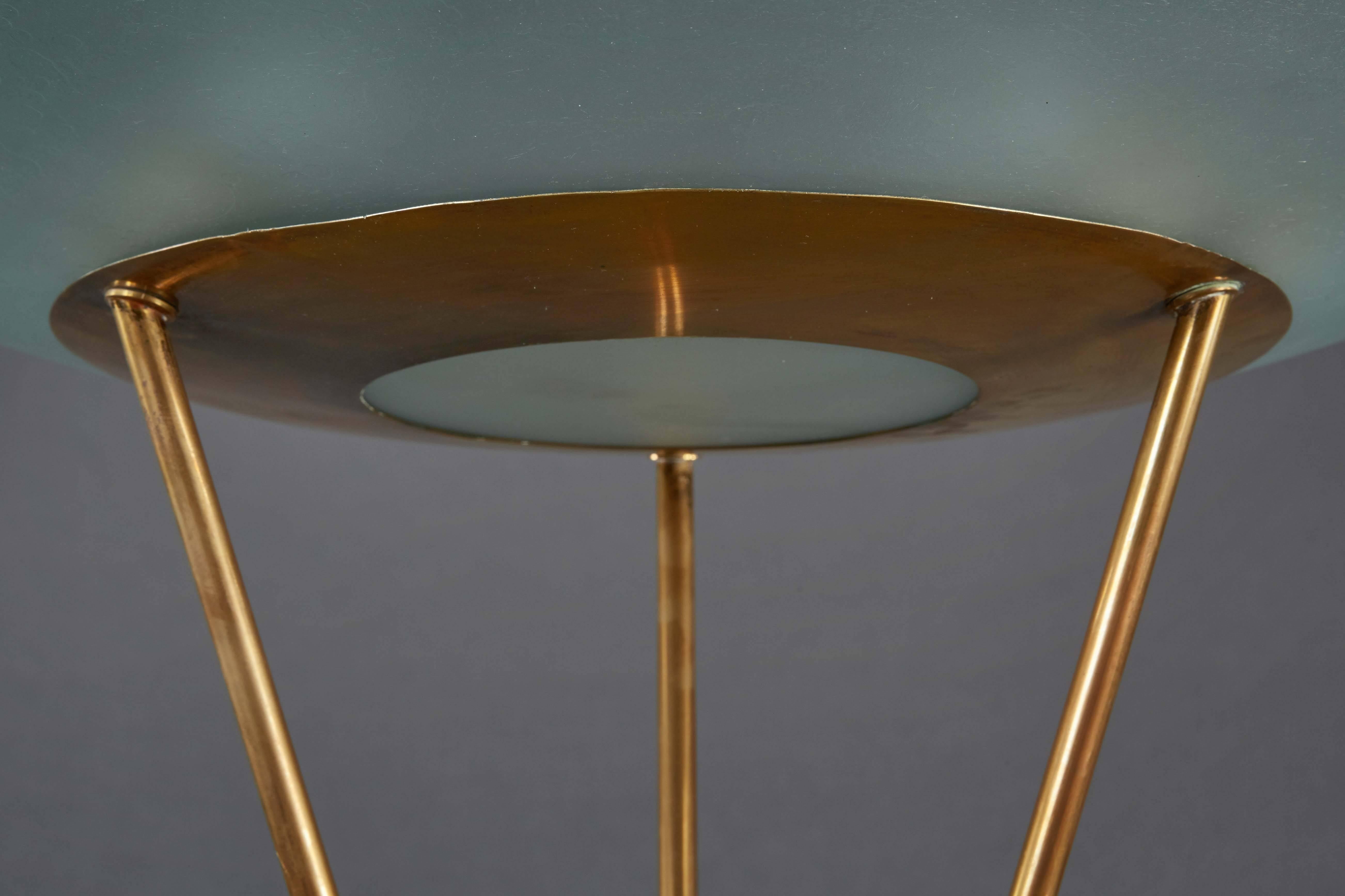 Brass Large and Rare Model 4013 Floor Lamp Designed by Gaetano Sciolari for Stilnovo