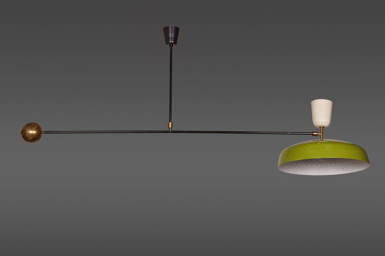 Swing Arm Ceiling Lamp In The Style Of Pierre Guariche