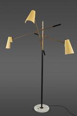 Rare Stilnovo Three-Arm Adjustable Floor Lamp