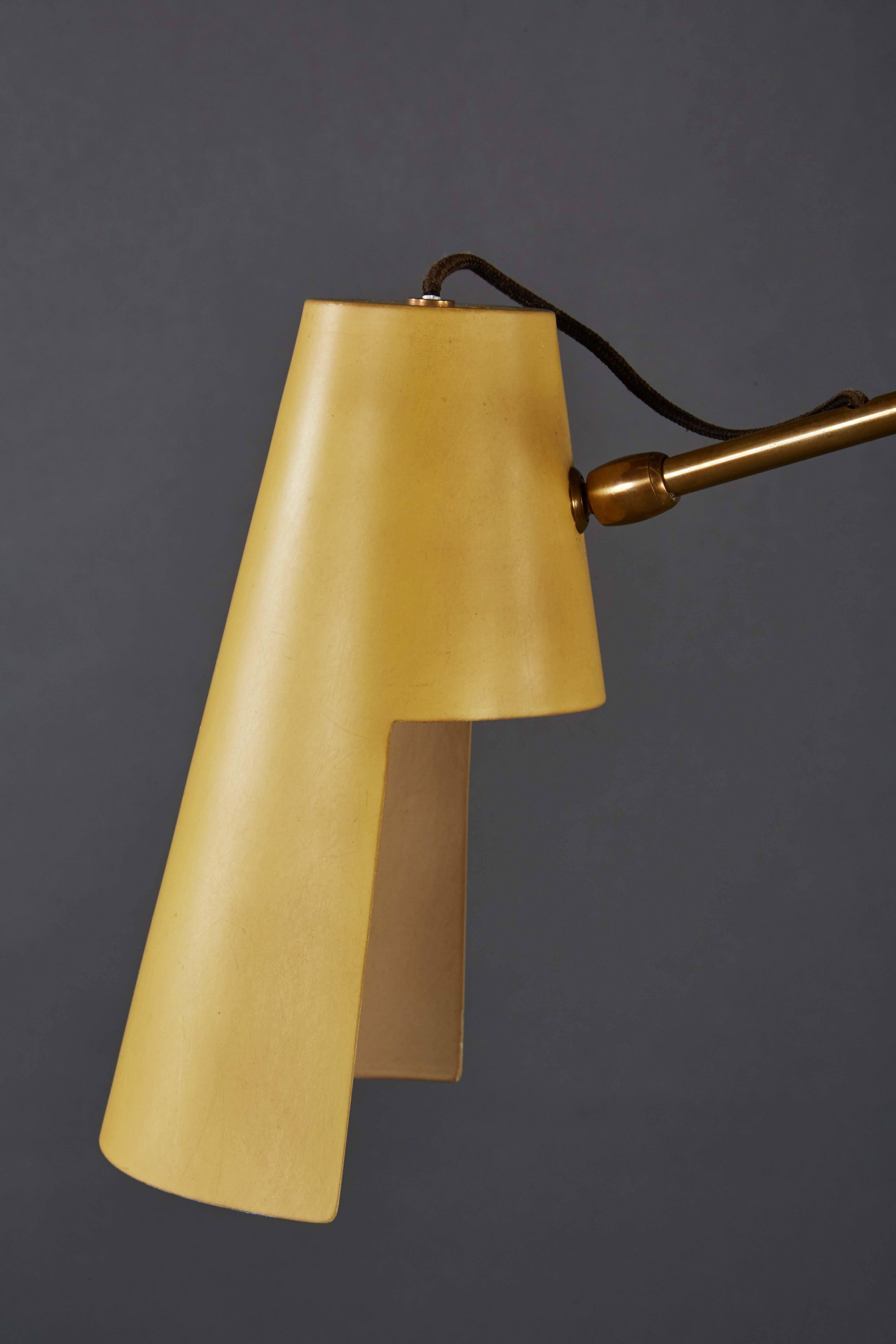 Metal Rare Stilnovo Three-Arm Adjustable Floor Lamp For Sale