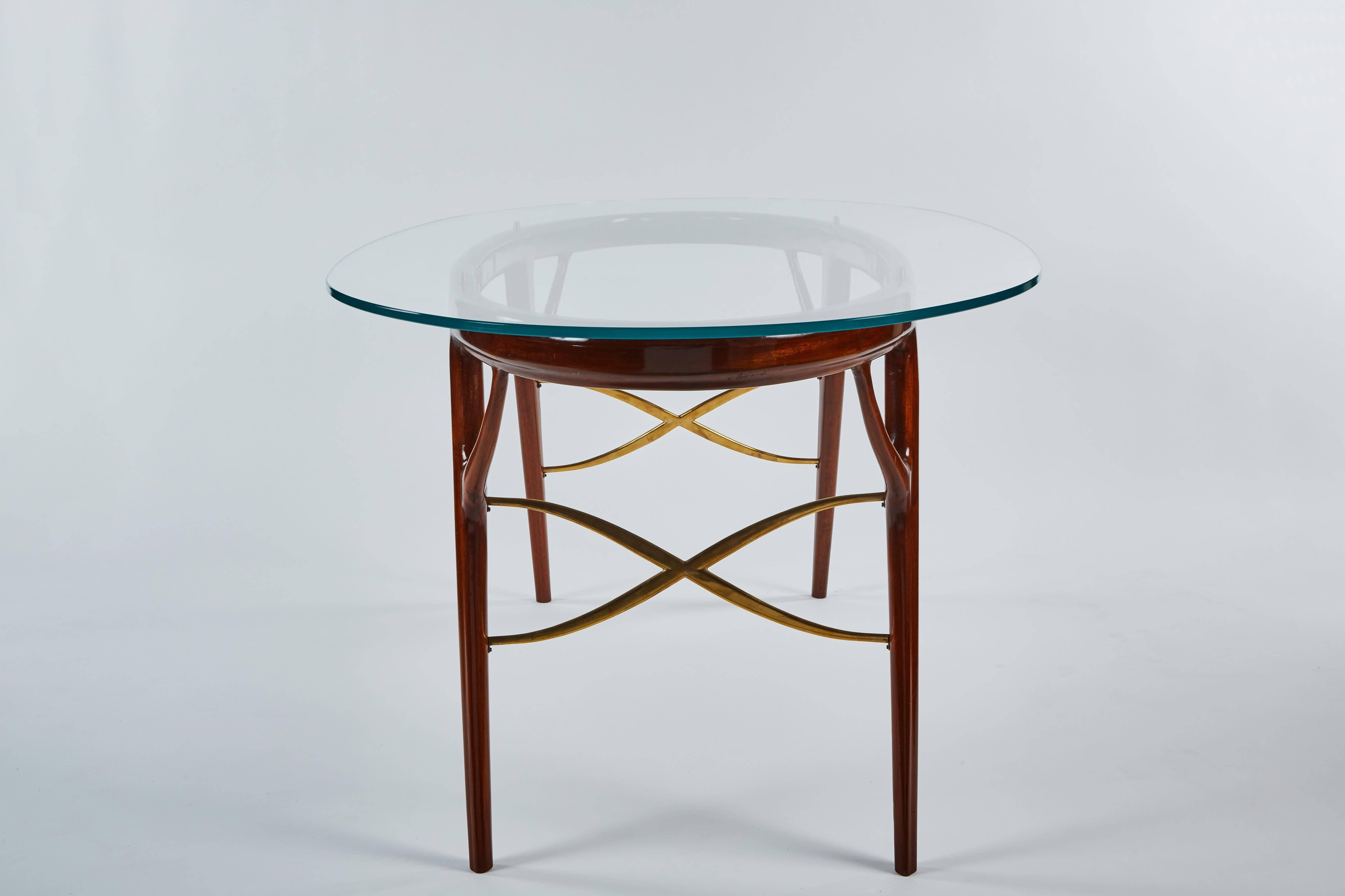 Italian Striking Oval Table by Ico Parisi For Sale