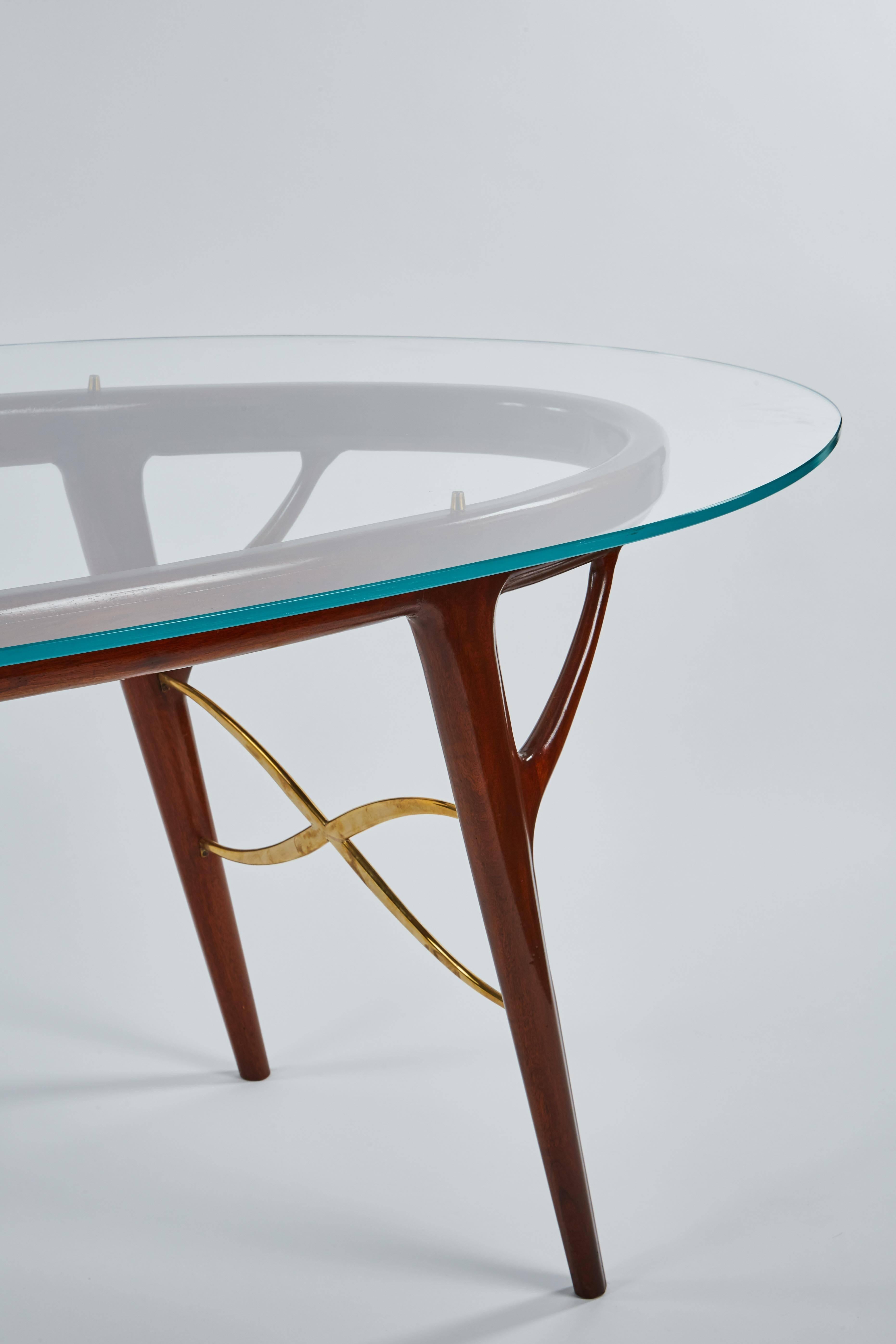 Striking Oval Table by Ico Parisi For Sale 1
