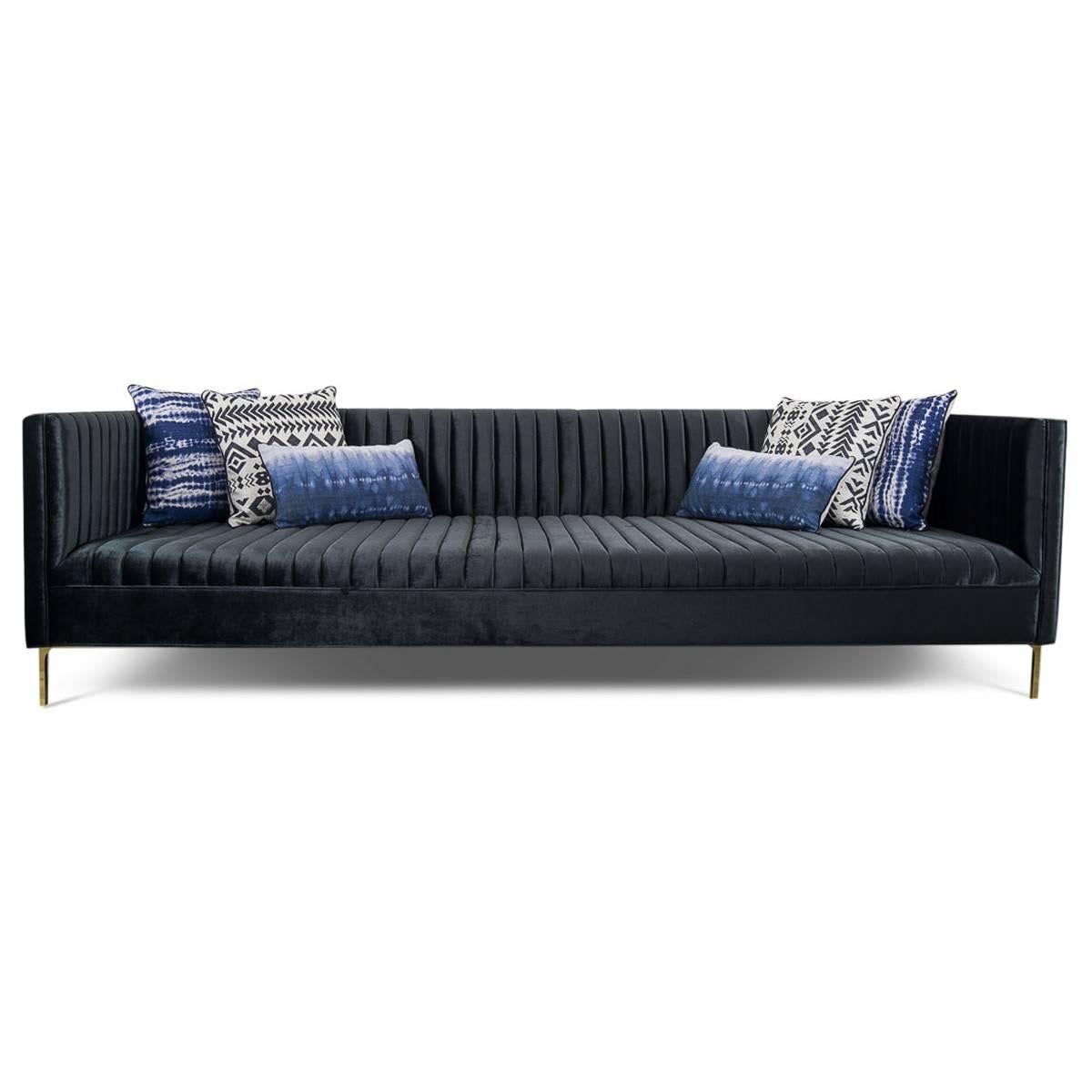 long black couch