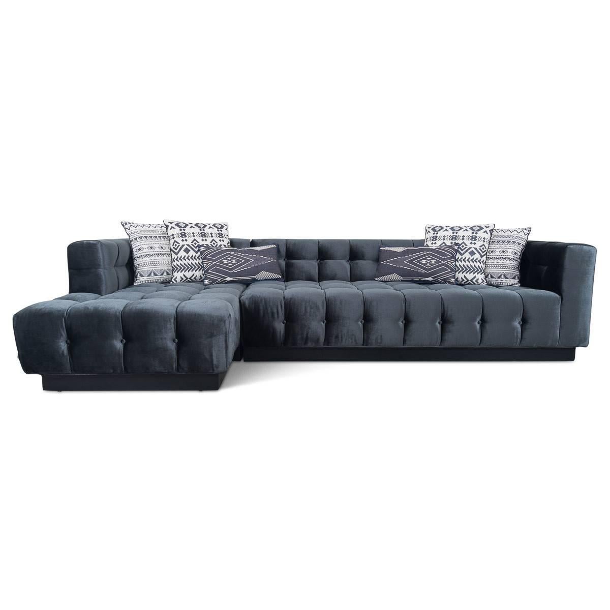 modern tufted sectional