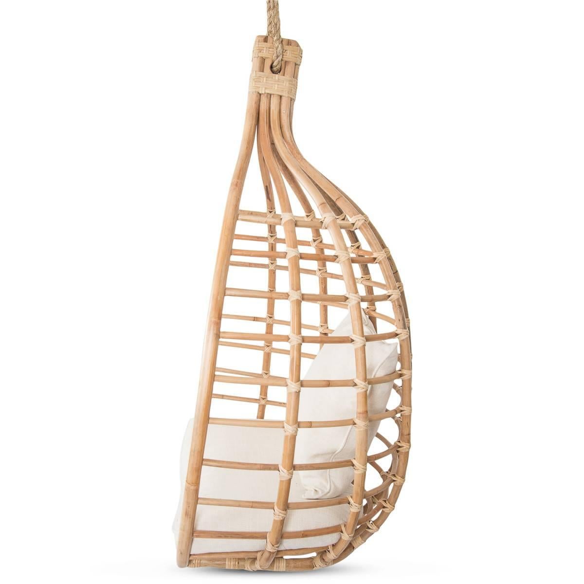 Modern Santorini Natural Rattan Hanging Chair