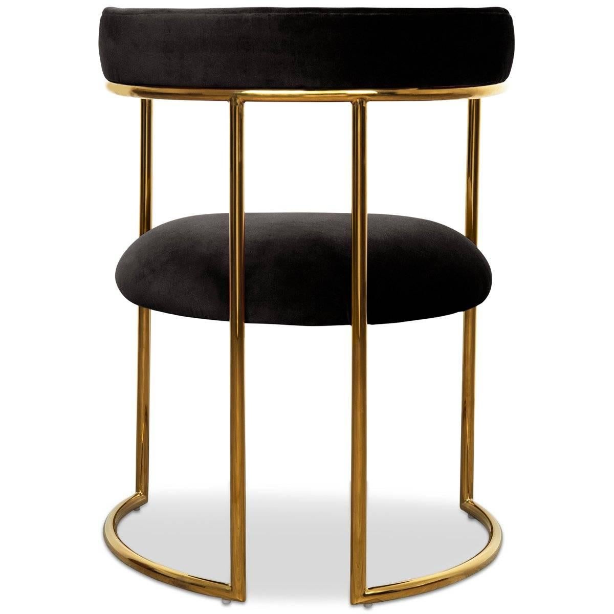 brass frame dining chairs