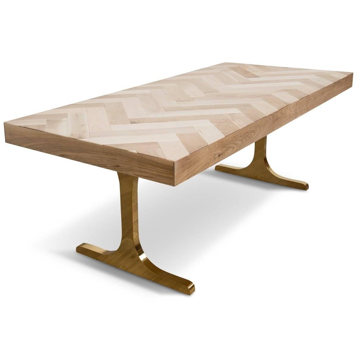 herringbone dining table for sale