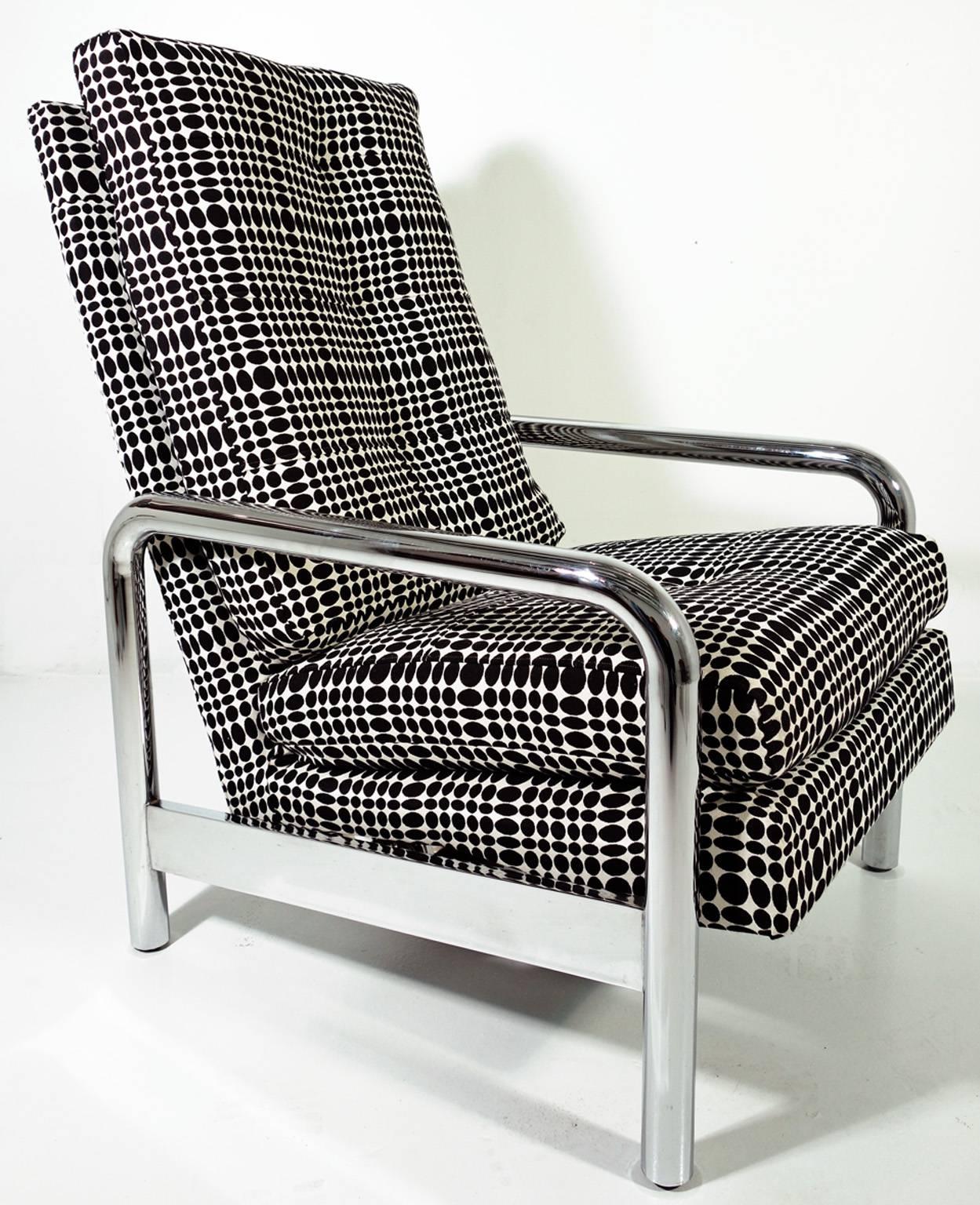 Milo Baughman Reclining Lounge Chair In Excellent Condition In BROOKLYN, NY