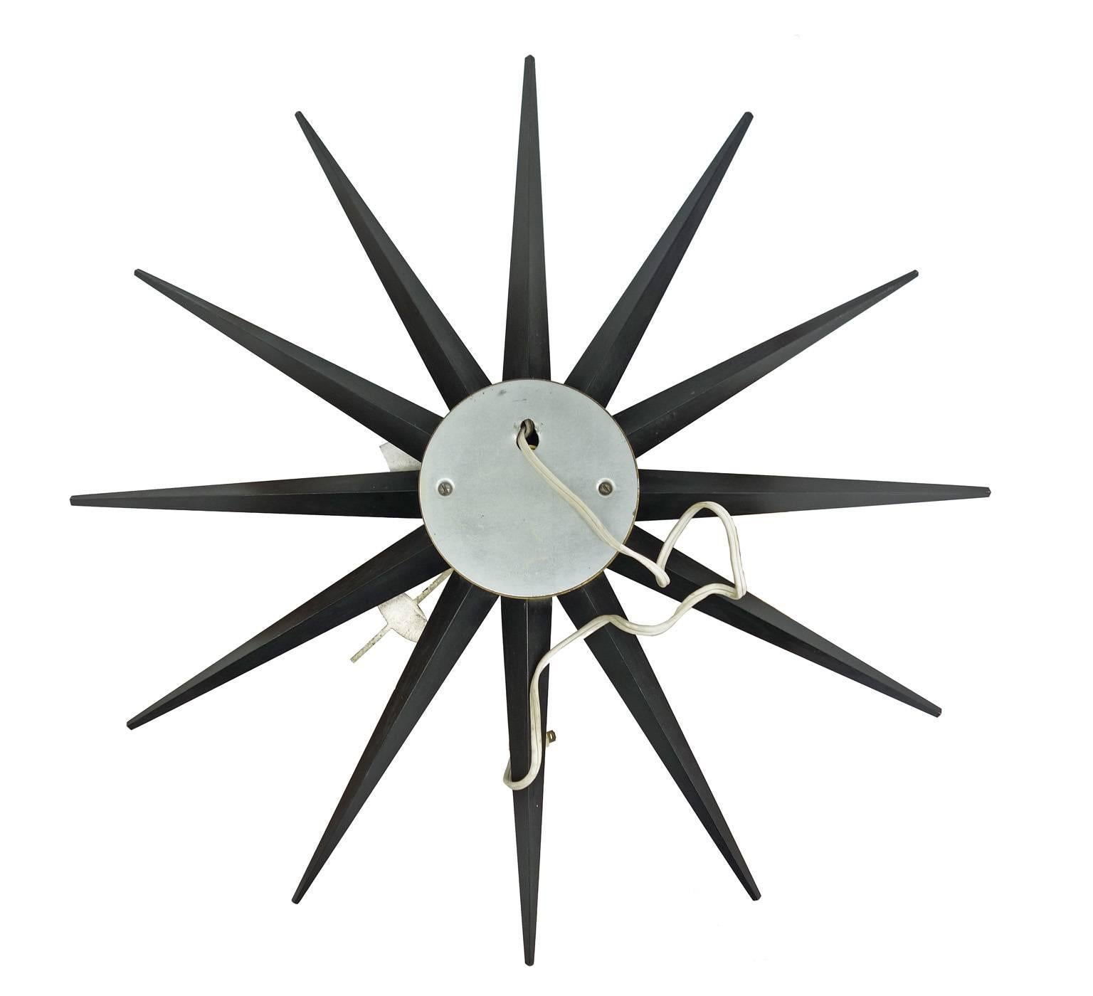 George Nelson Spike Clock by Howard Miller In Good Condition In BROOKLYN, NY