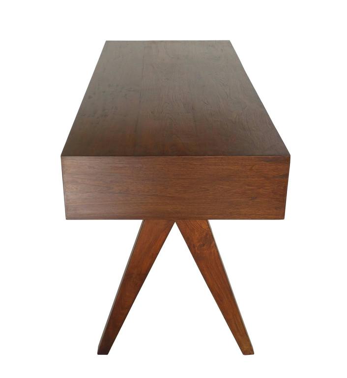 Pierre Jeanneret Desk and Chair, College of Architecture, Chandigarh at 1stDibs