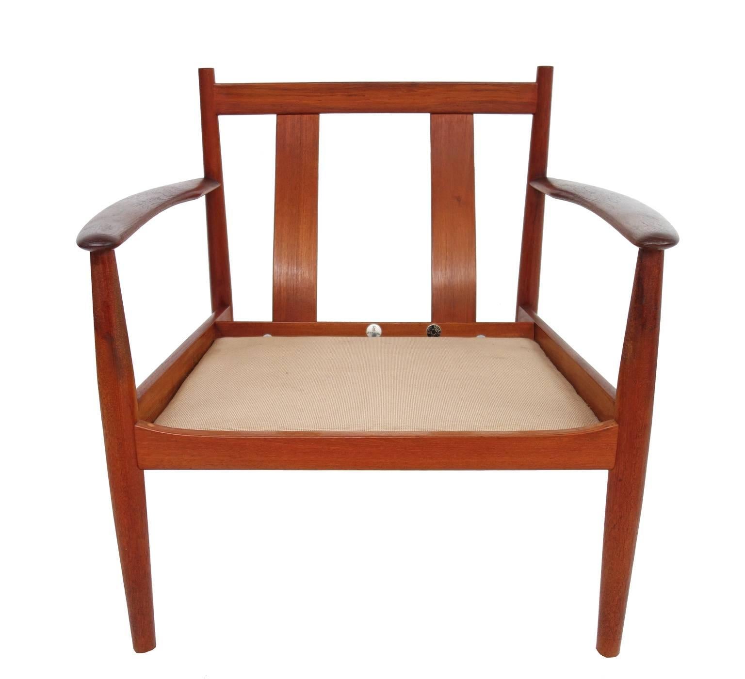 Danish Grete Jalk Lounge Chair and Ottoman