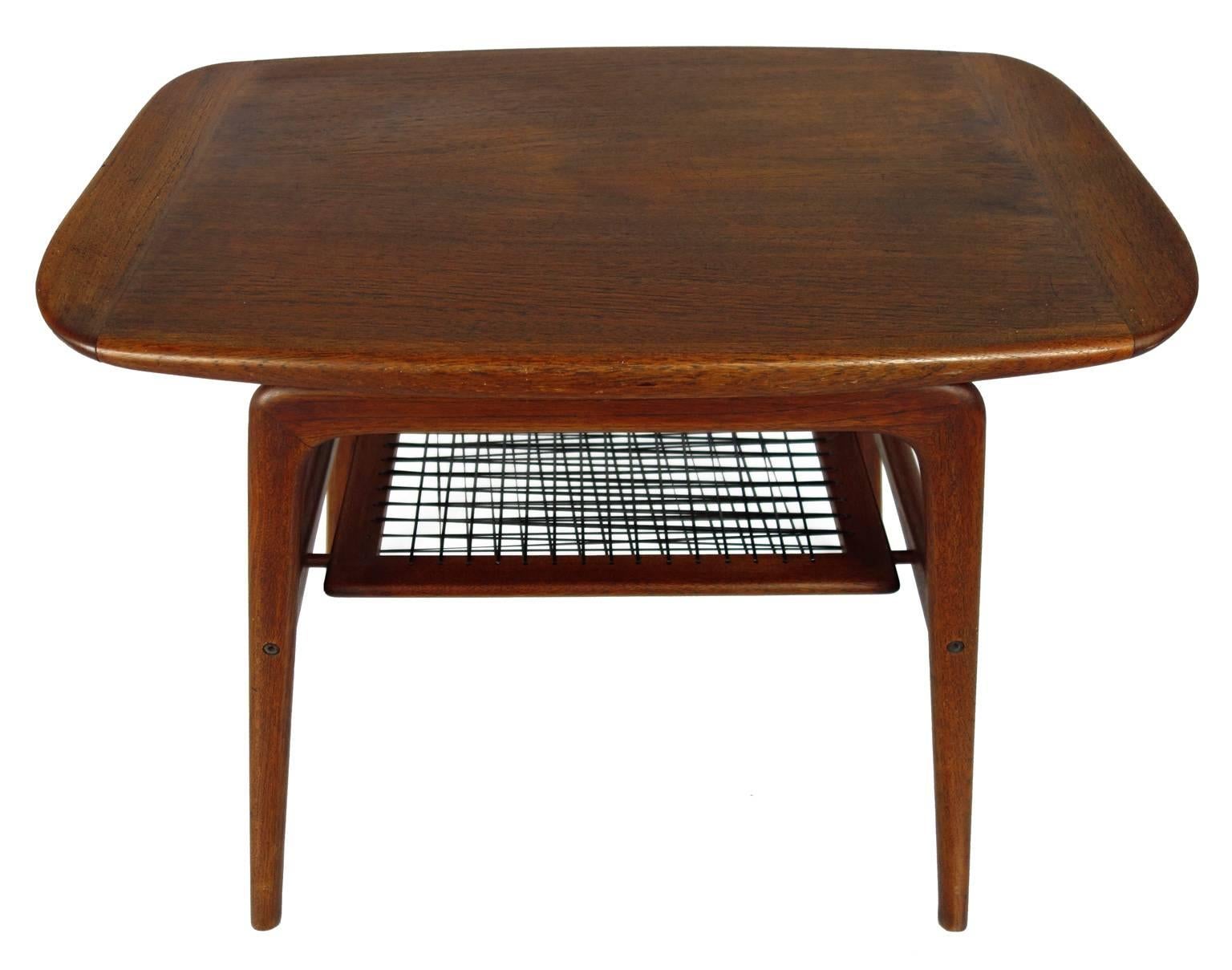 Mid-Century Modern Two-Tiered Side Table by Arne Hovmand Olsen