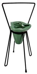 Mid-Century Ceramic Planter on Hairpin Legs