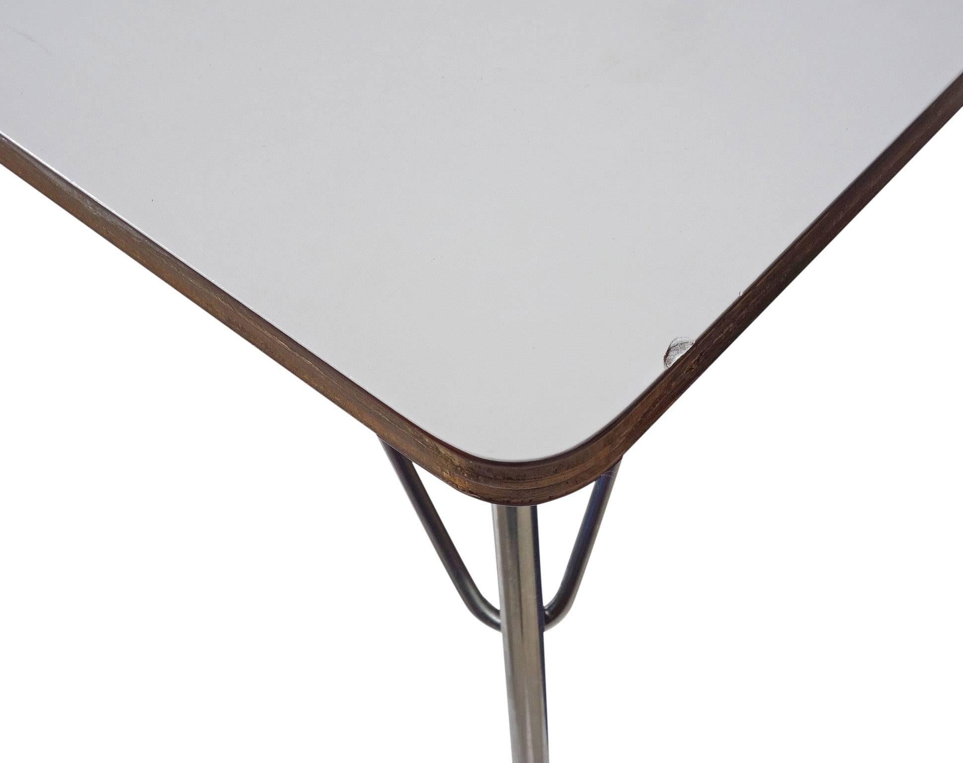 Mid-Century Eames DTM 'Dining Table Metal' In Good Condition In BROOKLYN, NY