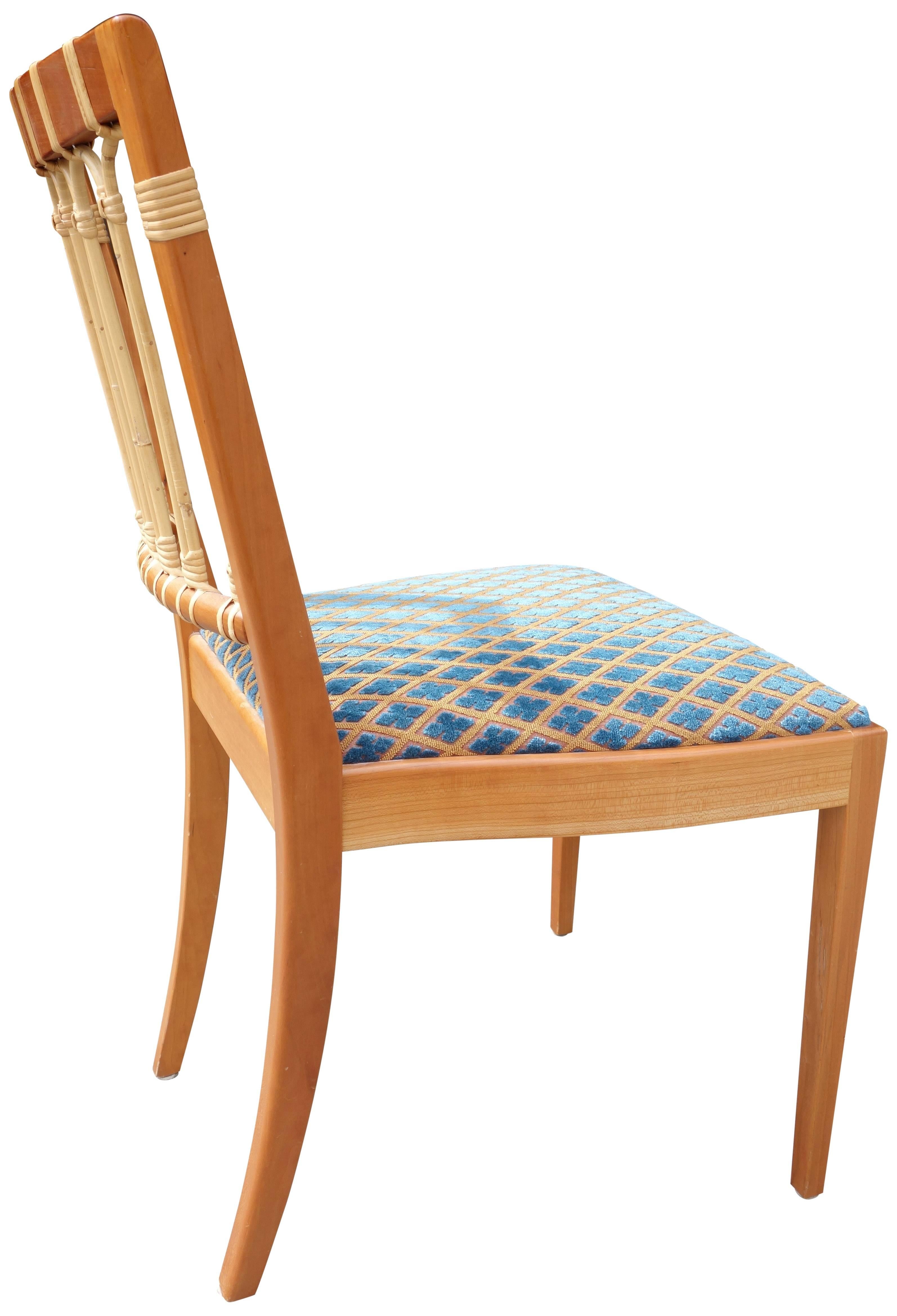 Set of Six Mid-Century Dining Chairs Josef Frank In Good Condition In BROOKLYN, NY