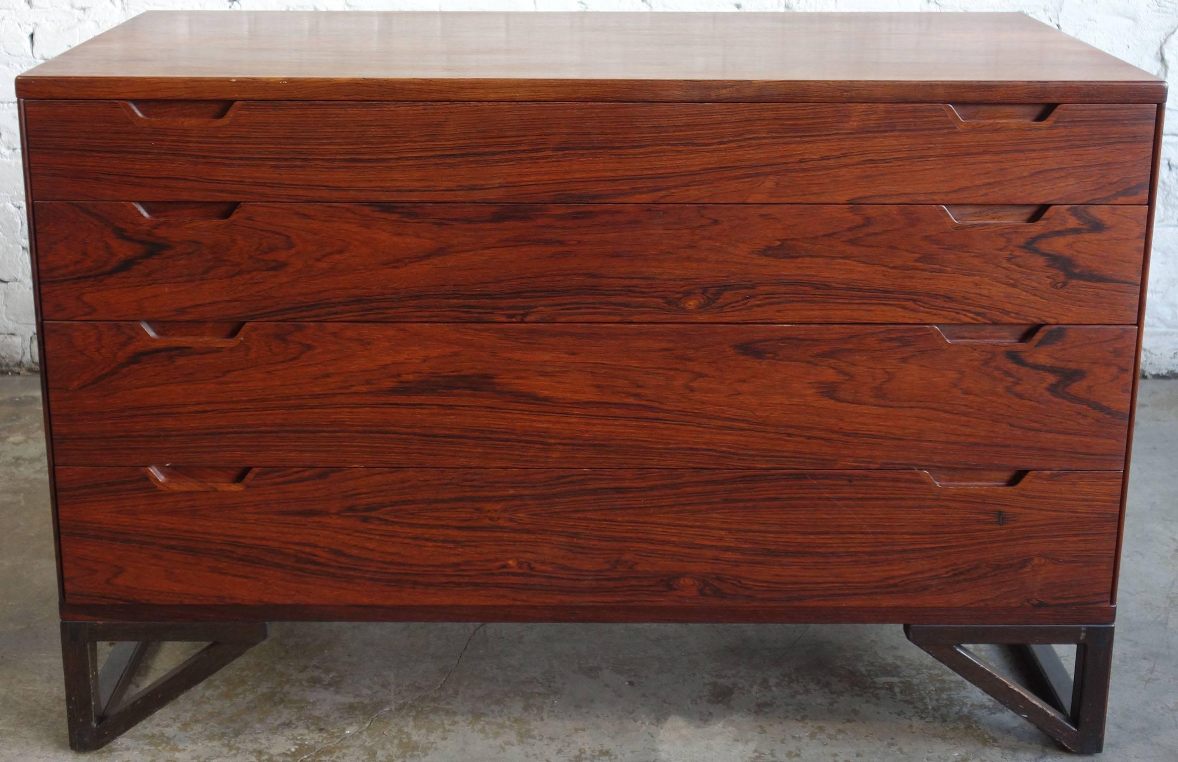 Mid-20th Century Mid-Century Svend Langkilde for Illums Bolighus Rosewood Chest of Drawers