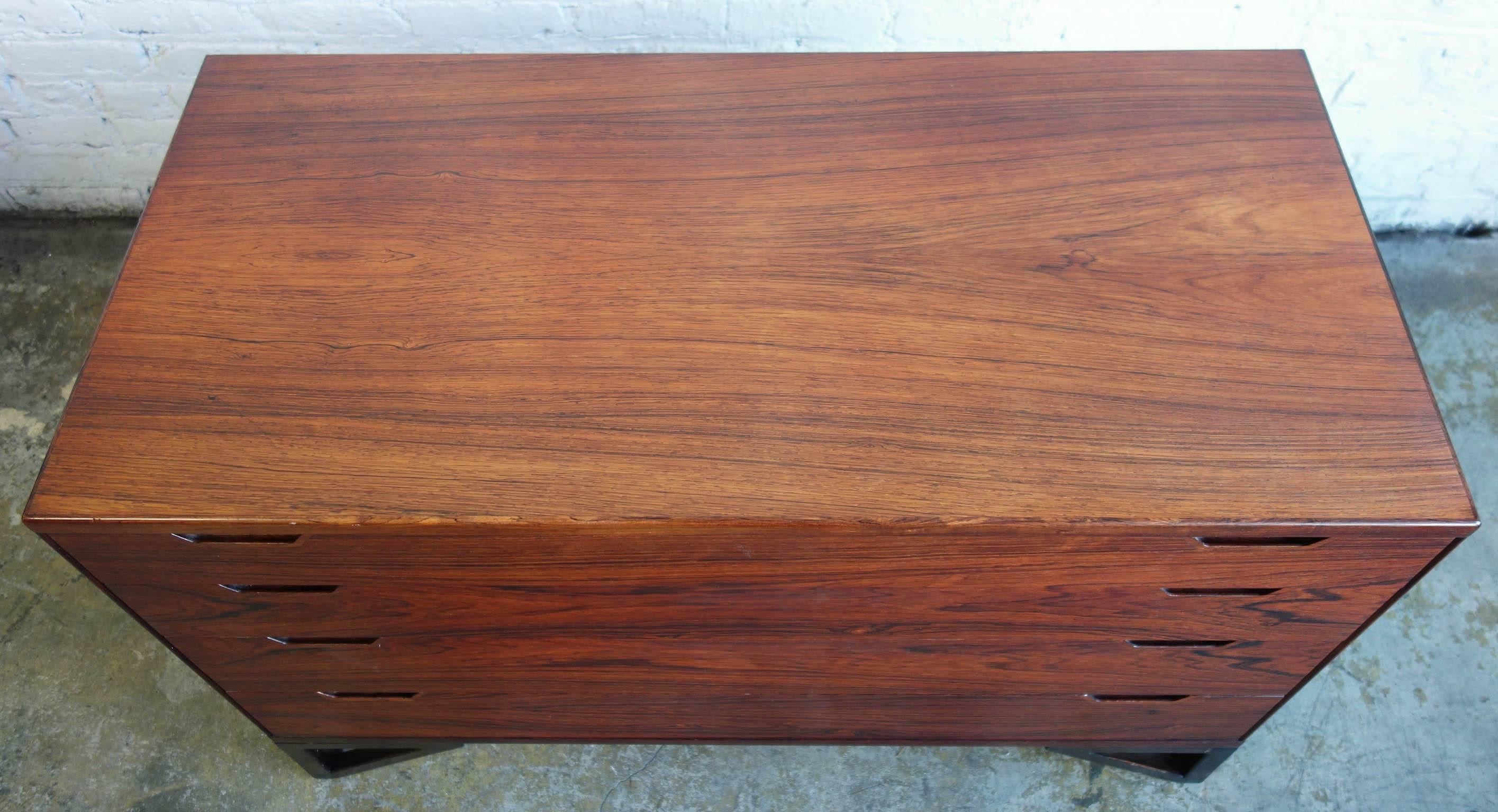 Wood Mid-Century Svend Langkilde for Illums Bolighus Rosewood Chest of Drawers