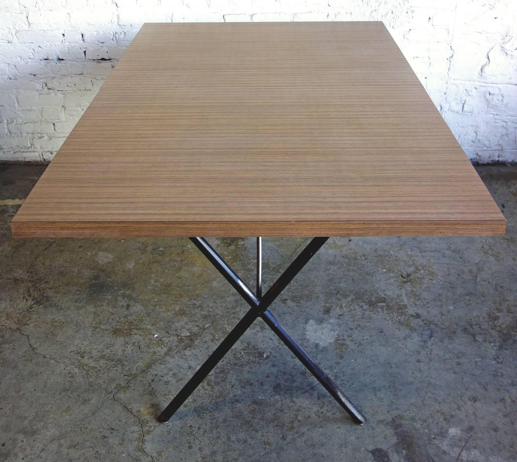 American Early Mid-Century George Nelson for Herman Miller X-Leg Dining Table