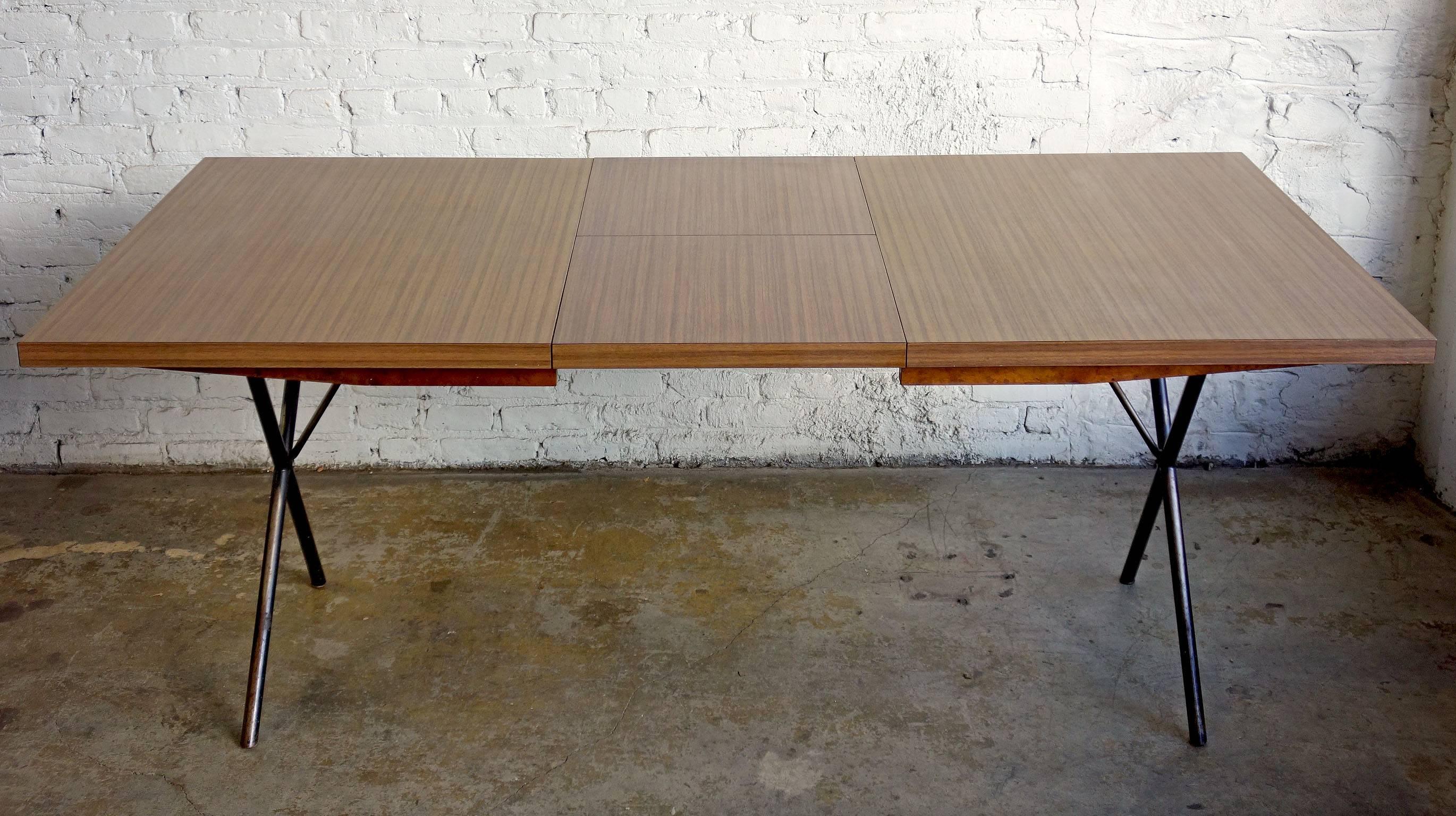 Early Mid-Century George Nelson for Herman Miller X-Leg Dining Table 1