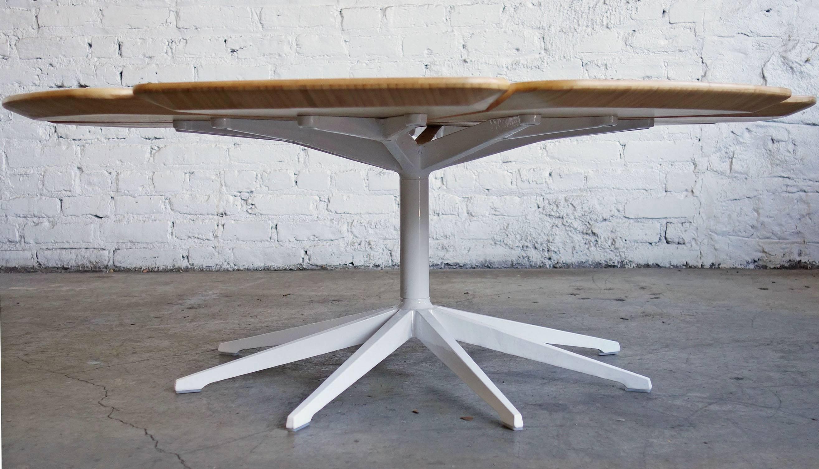 Mid-Century Richard Schultz Petal Coffee Table with Bamboo Top, Prototype 1