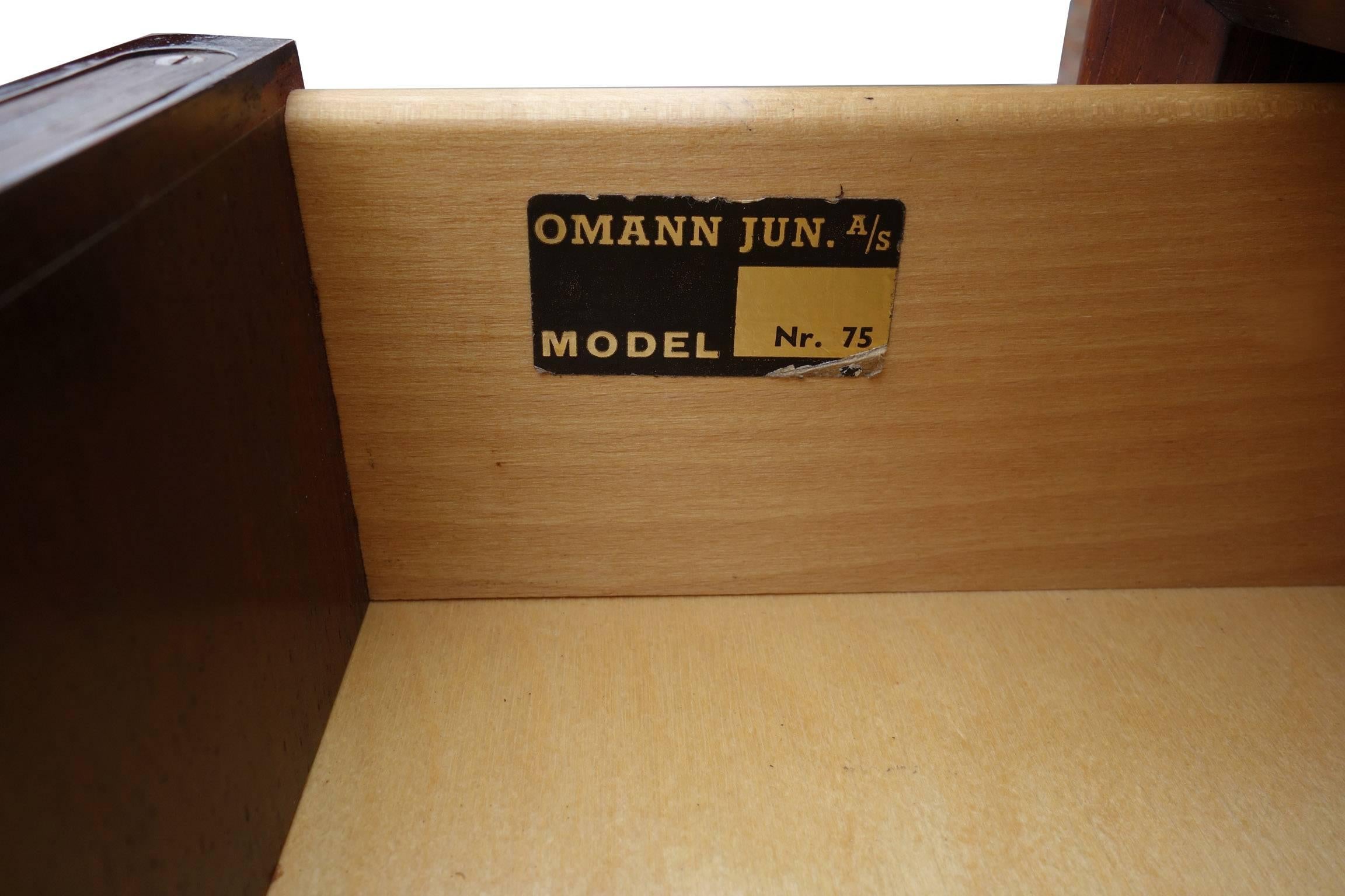 Mid-Century Rosewood Desk by Gunni Omann for Omann Jun 3